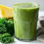 pregnancy green smoothie with banana and kale