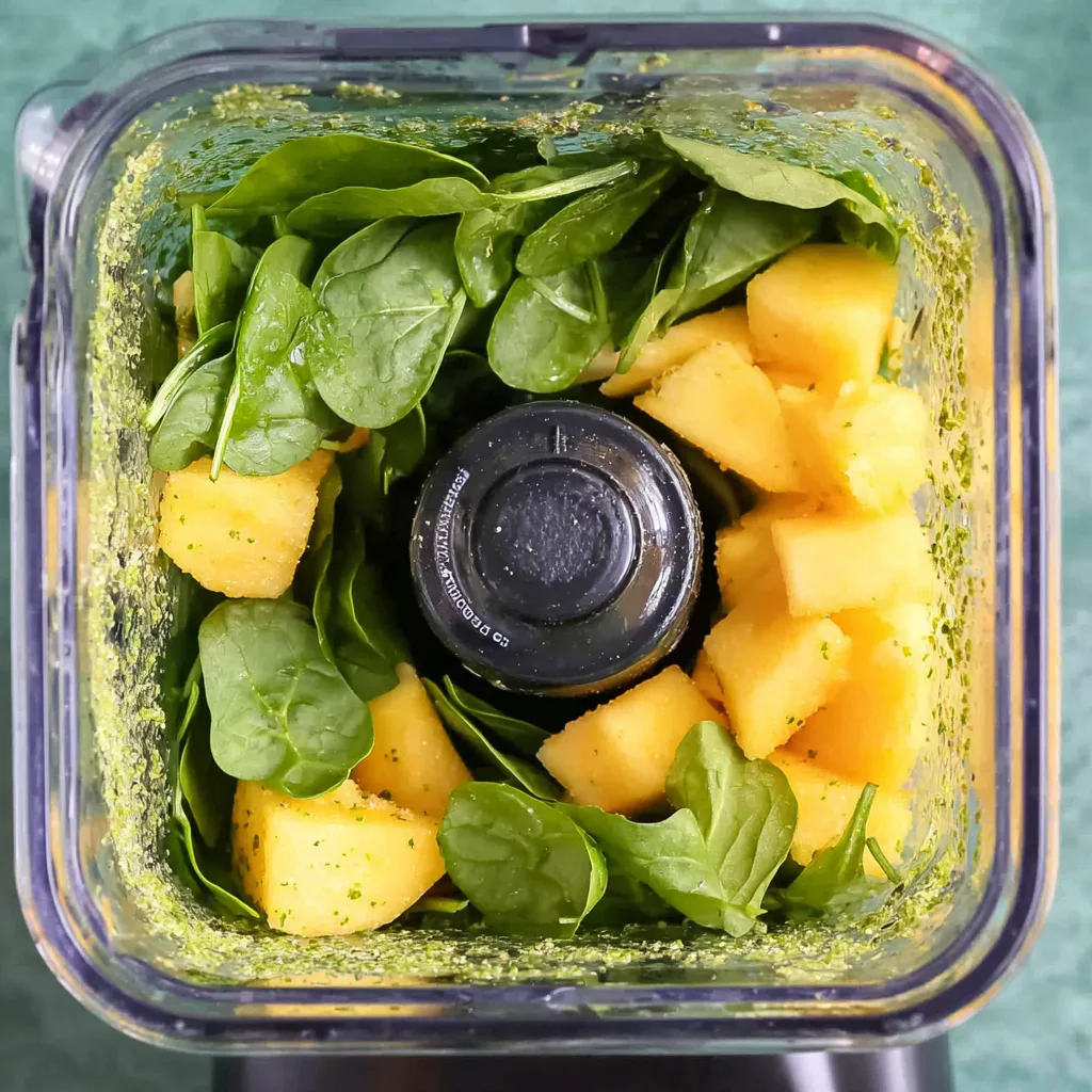The Ultimate Panera Green Smoothie Recipe Guide (Tropical & Passion) tropical green smoothie recipe panera blending spinach for Green Passion smoothie