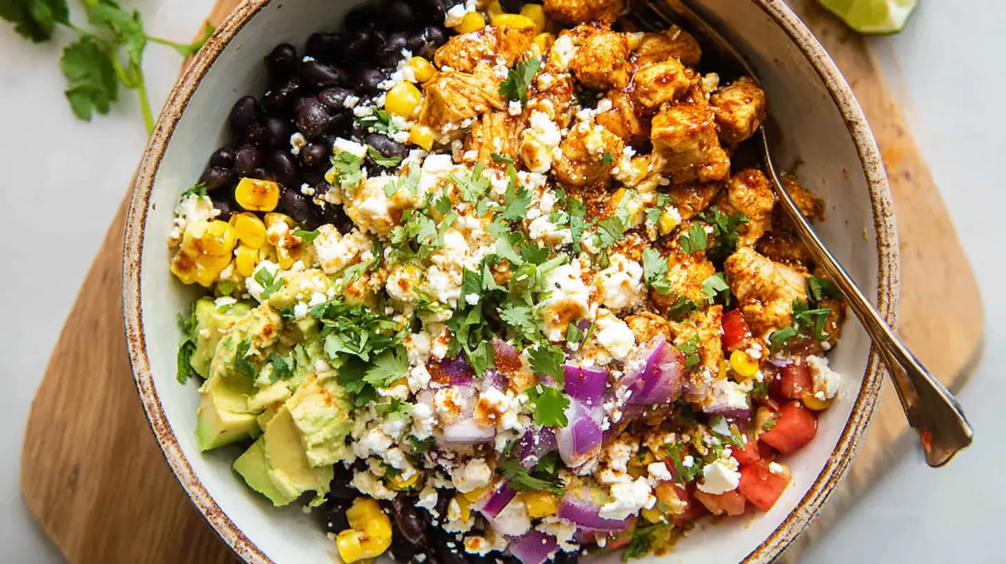 Baja Hot Honey Chicken Bowls baja hot honey chicken bowls