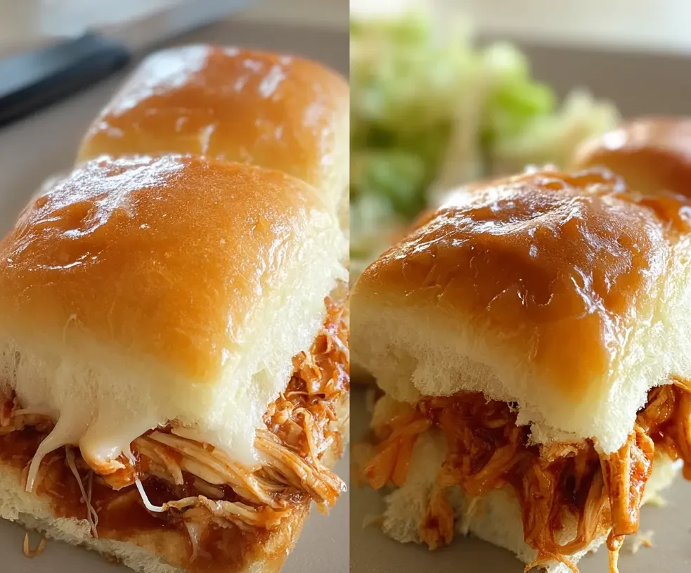 Easy BBQ Rotisserie Chicken Sliders: The Ultimate Weeknight Meal or Party Appetizer bbq chicken sliders rotisserie 1 e1783468951466