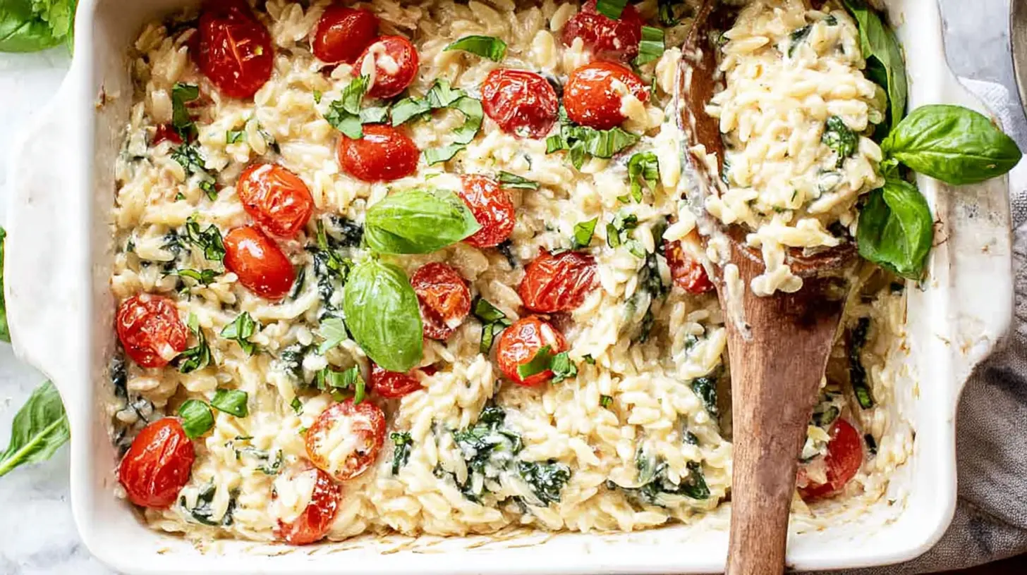 Boursin Orzo Bake