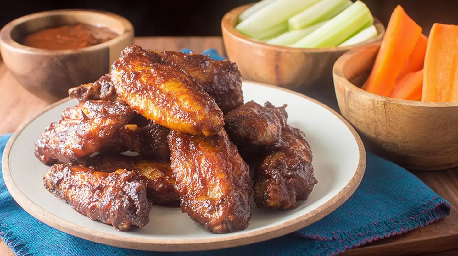 Crispy Baked BBQ Chicken Wings crispy baked bbq chicken wings