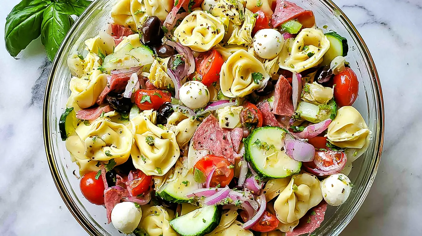 Simple Cold Tortellini Pasta Salad: Easy & Zesty Recipe simple cold tortellini pasta salad 1