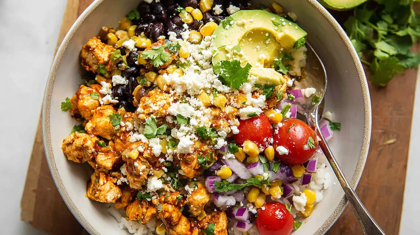 Baja Hot Honey Chicken Bowls baja hot honey chicken bowls