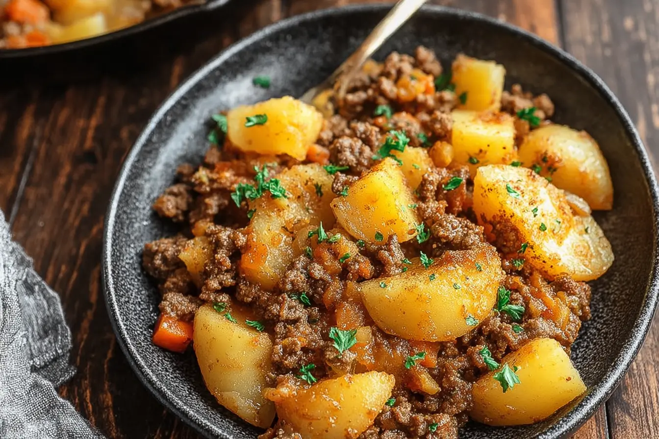Hearty Hobo Casserole with Ground Beef & Potatoes hobo casserole ground beef recipe