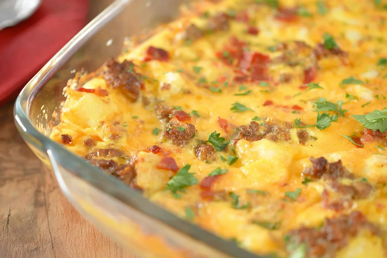 Loaded Baked Egg Casserole: Your New Favorite Breakfast Bake loaded baked egg casserole